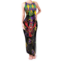Mardi Gras Crawfish Family Matching Tank Maxi Dress and Hawaiian Shirt On Tuesdays We Wear Beads - Wonder Print Shop