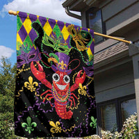 Mardi Gras Crawfish Garden Flag On Tuesdays We Wear Beads - Wonder Print Shop