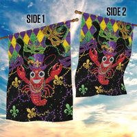 Mardi Gras Crawfish Garden Flag On Tuesdays We Wear Beads - Wonder Print Shop