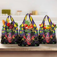 Mardi Gras Crawfish Grocery Bag On Tuesdays We Wear Beads - Wonder Print Shop
