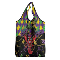Mardi Gras Crawfish Grocery Bag On Tuesdays We Wear Beads - Wonder Print Shop