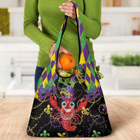 Mardi Gras Crawfish Grocery Bag On Tuesdays We Wear Beads - Wonder Print Shop