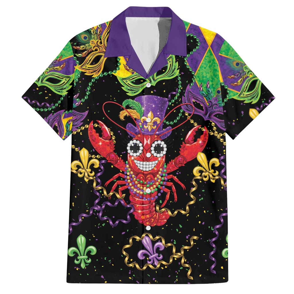 Mardi Gras Crawfish Hawaiian Shirt On Tuesdays We Wear Beads - Wonder Print Shop
