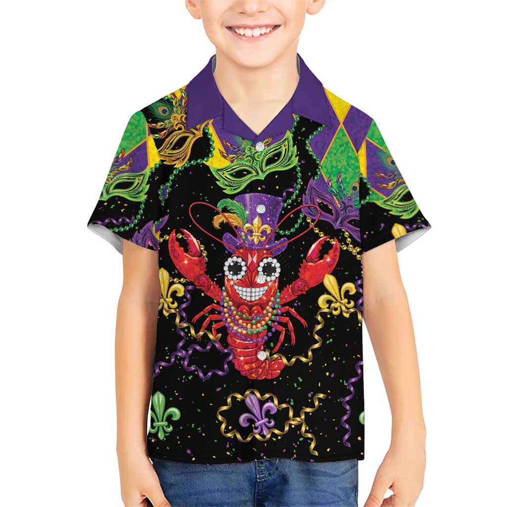 Mardi Gras Crawfish Hawaiian Shirt On Tuesdays We Wear Beads - Wonder Print Shop