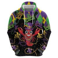 Mardi Gras Crawfish Hoodie On Tuesdays We Wear Beads - Wonder Print Shop