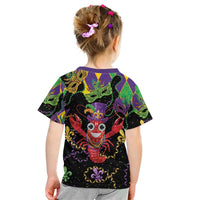 Mardi Gras Crawfish Kid T Shirt On Tuesdays We Wear Beads - Wonder Print Shop