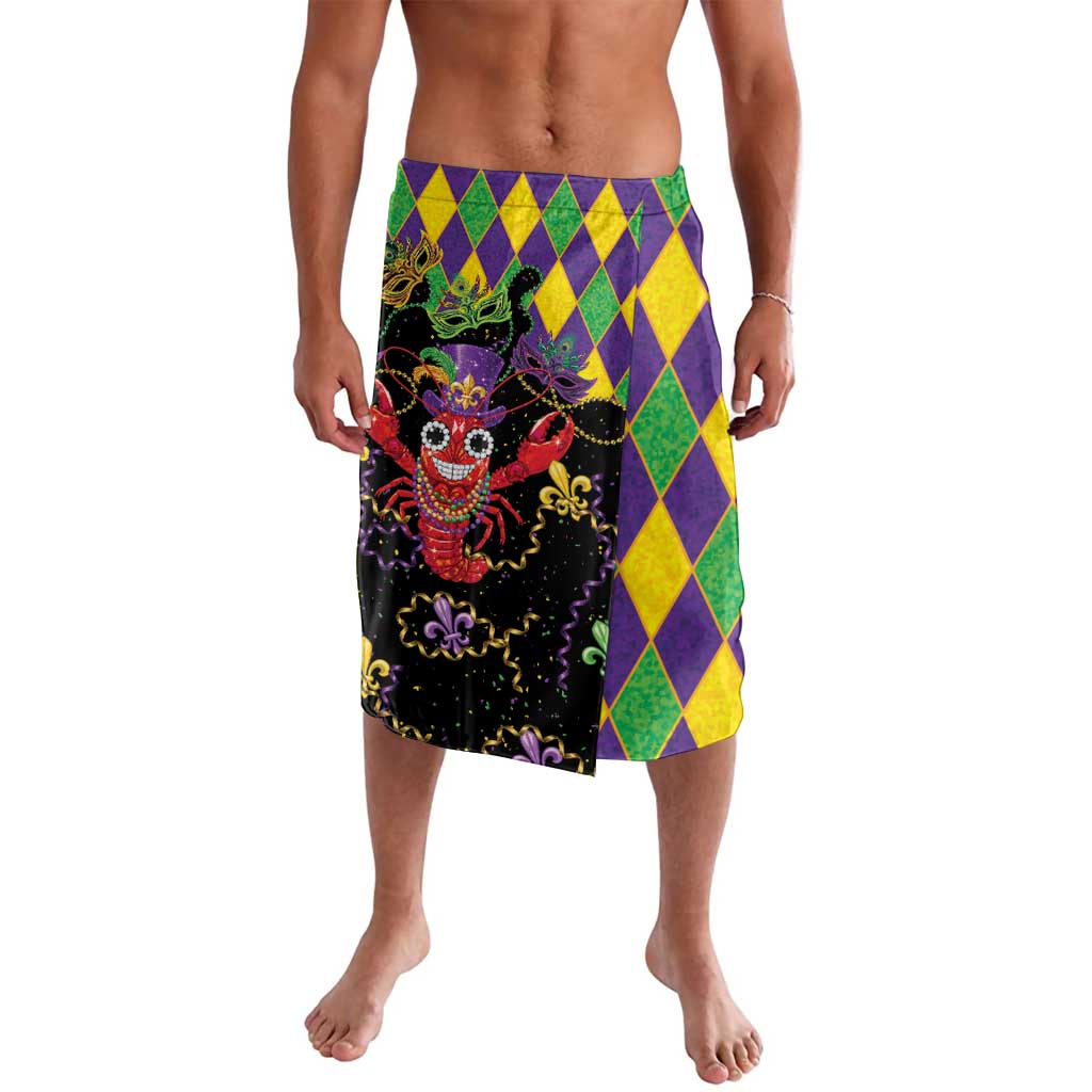 Mardi Gras Crawfish Lavalava On Tuesdays We Wear Beads - Wonder Print Shop
