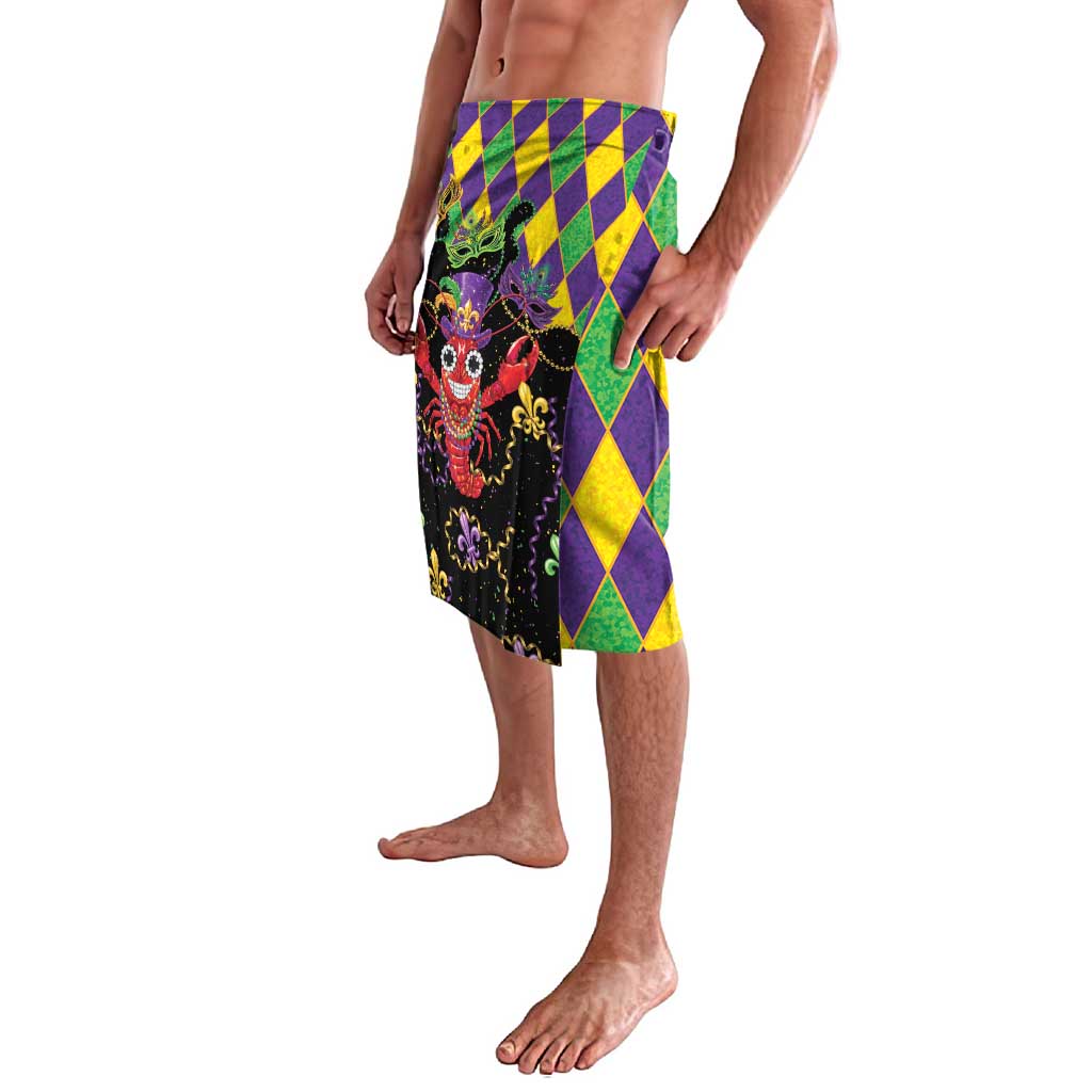Mardi Gras Crawfish Lavalava On Tuesdays We Wear Beads - Wonder Print Shop