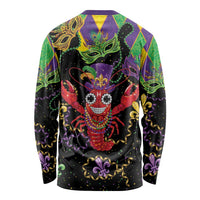 Mardi Gras Crawfish Long Sleeve Shirt On Tuesdays We Wear Beads - Wonder Print Shop