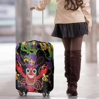 Mardi Gras Crawfish Luggage Cover On Tuesdays We Wear Beads - Wonder Print Shop