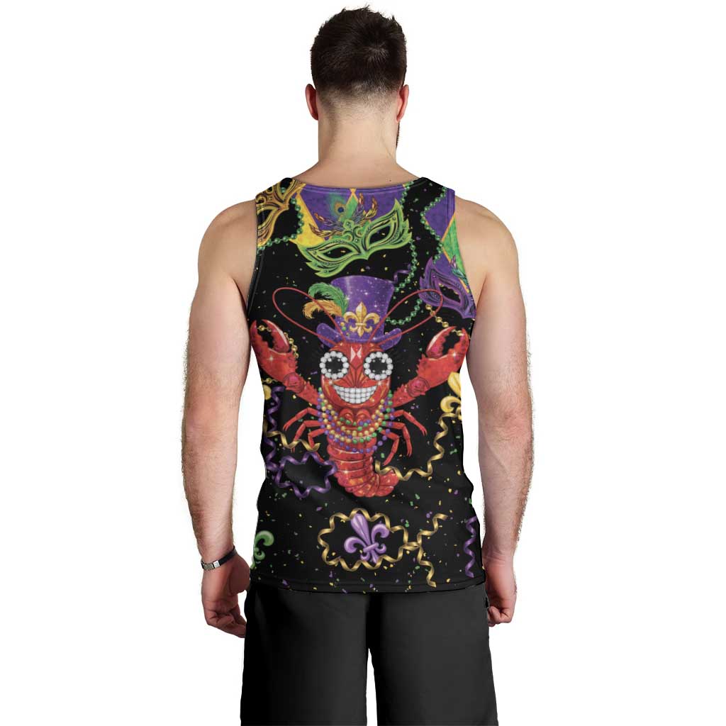 Mardi Gras Crawfish Men Tank Top On Tuesdays We Wear Beads - Wonder Print Shop