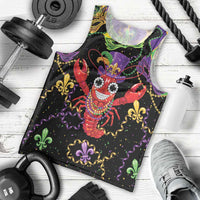 Mardi Gras Crawfish Men Tank Top On Tuesdays We Wear Beads - Wonder Print Shop