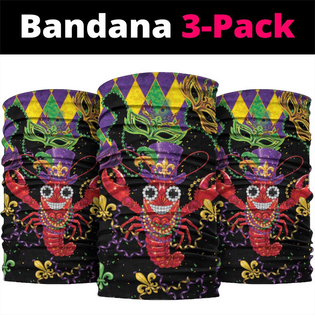 Mardi Gras Crawfish Neck Gaiter On Tuesdays We Wear Beads - Wonder Print Shop