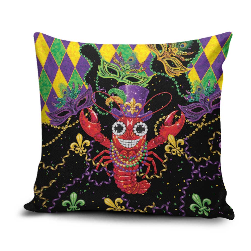 Mardi Gras Crawfish Pillow Cover On Tuesdays We Wear Beads - Wonder Print Shop