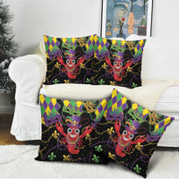 Mardi Gras Crawfish Pillow Cover On Tuesdays We Wear Beads - Wonder Print Shop