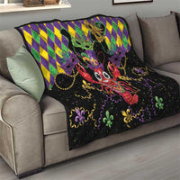 Mardi Gras Crawfish Quilt On Tuesdays We Wear Beads - Wonder Print Shop
