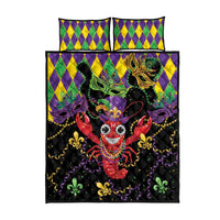 Mardi Gras Crawfish Quilt Bed Set On Tuesdays We Wear Beads - Wonder Print Shop