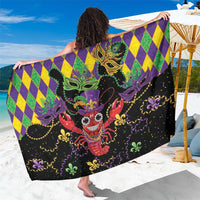 Mardi Gras Crawfish Sarong On Tuesdays We Wear Beads - Wonder Print Shop