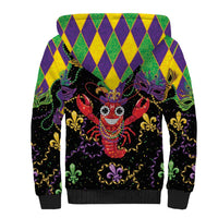 Mardi Gras Crawfish Sherpa Hoodie On Tuesdays We Wear Beads - Wonder Print Shop