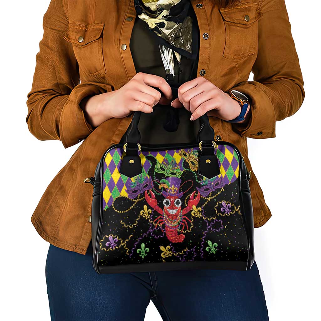 Mardi Gras Crawfish Shoulder Handbag On Tuesdays We Wear Beads - Wonder Print Shop