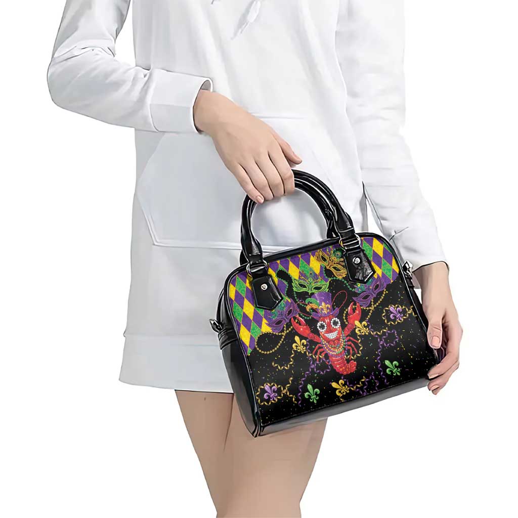 Mardi Gras Crawfish Shoulder Handbag On Tuesdays We Wear Beads - Wonder Print Shop