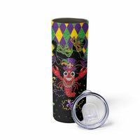 Mardi Gras Crawfish Skinny Tumbler On Tuesdays We Wear Beads - Wonder Print Shop