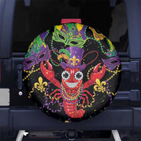 Mardi Gras Crawfish Spare Tire Cover On Tuesdays We Wear Beads - Wonder Print Shop