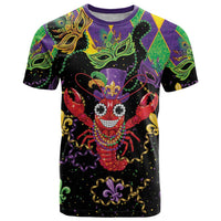Mardi Gras Crawfish T Shirt On Tuesdays We Wear Beads - Wonder Print Shop