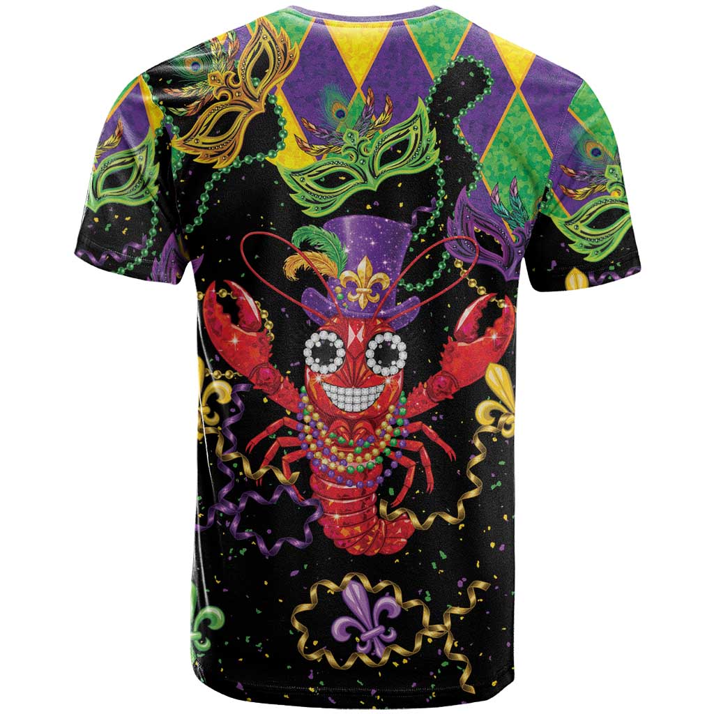 Mardi Gras Crawfish T Shirt On Tuesdays We Wear Beads - Wonder Print Shop