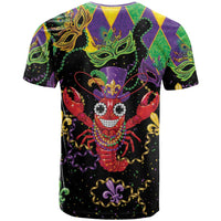 Mardi Gras Crawfish T Shirt On Tuesdays We Wear Beads - Wonder Print Shop