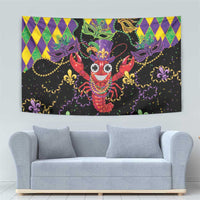 Mardi Gras Crawfish Tapestry On Tuesdays We Wear Beads - Wonder Print Shop