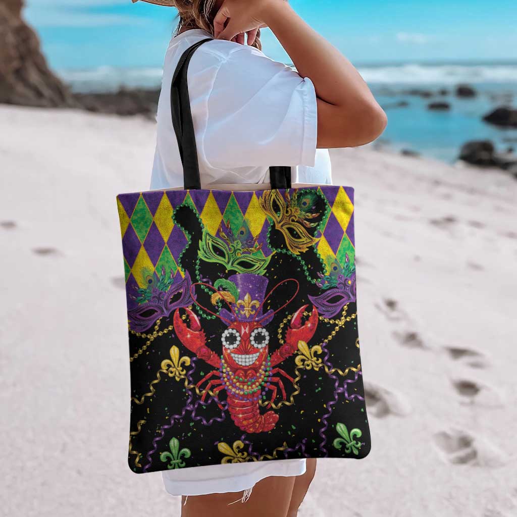Mardi Gras Crawfish Tote Bag On Tuesdays We Wear Beads - Wonder Print Shop