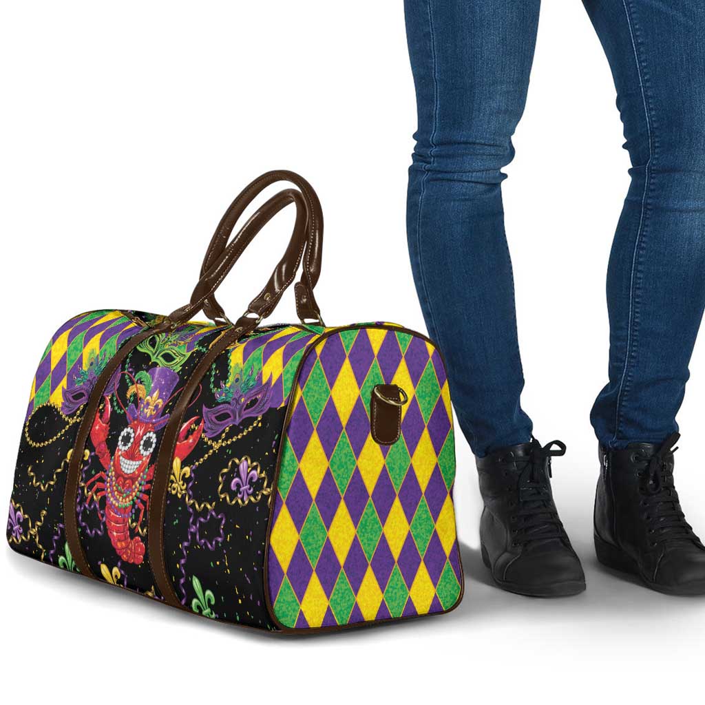 Mardi Gras Crawfish Travel Bag On Tuesdays We Wear Beads - Wonder Print Shop
