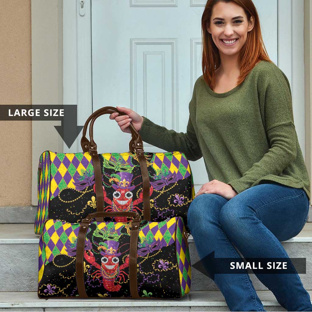 Mardi Gras Crawfish Travel Bag On Tuesdays We Wear Beads - Wonder Print Shop