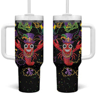 Mardi Gras Crawfish Tumbler With Handle On Tuesdays We Wear Beads - Wonder Print Shop