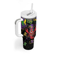 Mardi Gras Crawfish Tumbler With Handle On Tuesdays We Wear Beads - Wonder Print Shop