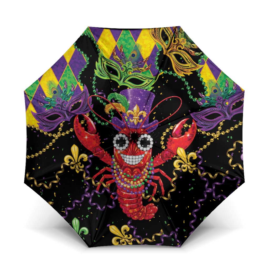 Mardi Gras Crawfish Umbrella On Tuesdays We Wear Beads - Wonder Print Shop
