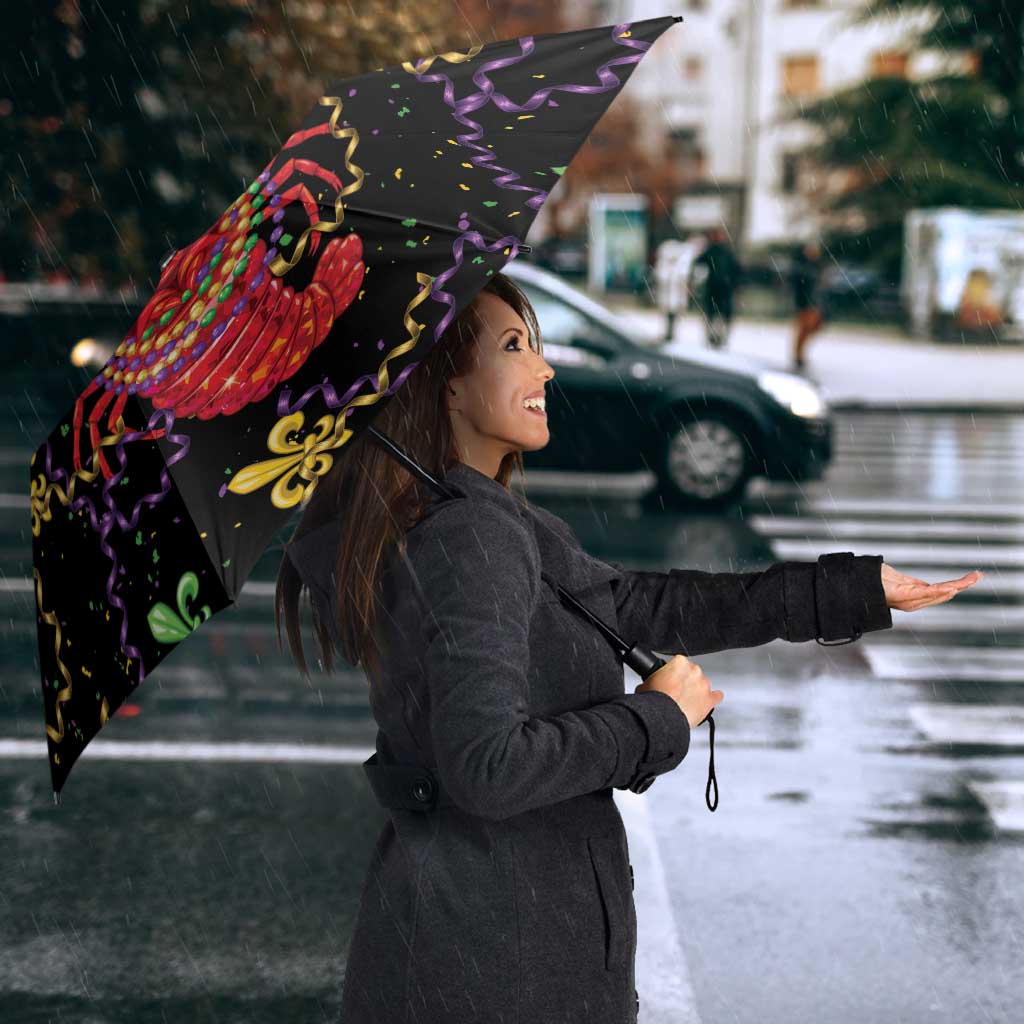 Mardi Gras Crawfish Umbrella On Tuesdays We Wear Beads - Wonder Print Shop