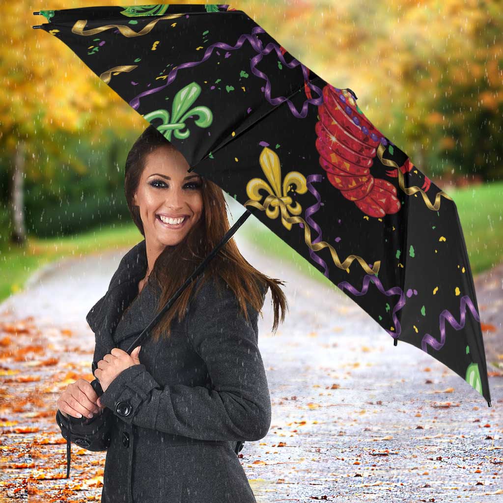 Mardi Gras Crawfish Umbrella On Tuesdays We Wear Beads - Wonder Print Shop