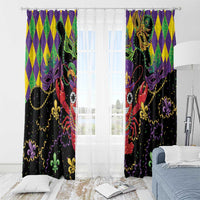 Mardi Gras Crawfish Window Curtain On Tuesdays We Wear Beads - Wonder Print Shop