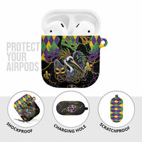 Mardi Gras Pelican AirPods Case On Tuesdays We Wear Beads - Wonder Print Shop