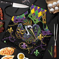 Mardi Gras Pelican Apron On Tuesdays We Wear Beads - Wonder Print Shop