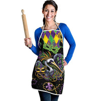 Mardi Gras Pelican Apron On Tuesdays We Wear Beads - Wonder Print Shop
