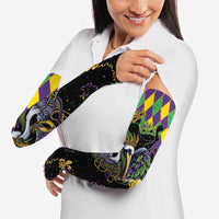 Mardi Gras Pelican Arm Sleeves On Tuesdays We Wear Beads - Wonder Print Shop