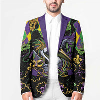 Mardi Gras Pelican Blazer On Tuesdays We Wear Beads - Wonder Print Shop