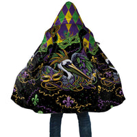 Mardi Gras Pelican Cloak On Tuesdays We Wear Beads - Wonder Print Shop