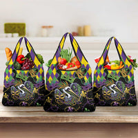 Mardi Gras Pelican Grocery Bag On Tuesdays We Wear Beads - Wonder Print Shop