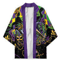 Mardi Gras Pelican Kimono On Tuesdays We Wear Beads - Wonder Print Shop