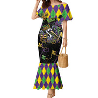 Mardi Gras Pelican Mermaid Dress On Tuesdays We Wear Beads - Wonder Print Shop