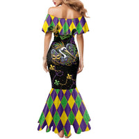 Mardi Gras Pelican Mermaid Dress On Tuesdays We Wear Beads - Wonder Print Shop